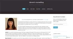 Desktop Screenshot of davanticounselling.com